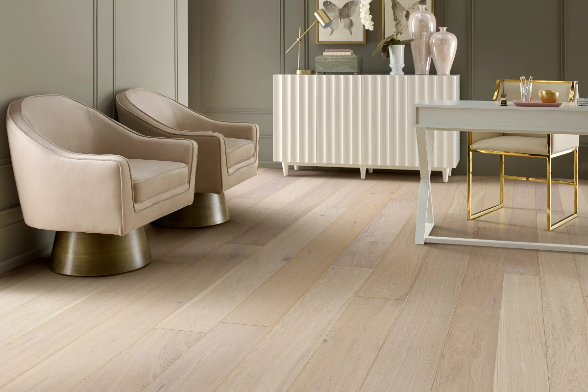 Hardwood flooring in a modern home interior