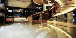 Ceramic tile flooring