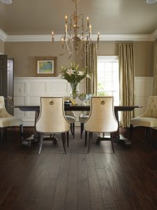 Maple Hardwood Flooring in luxurious dining room