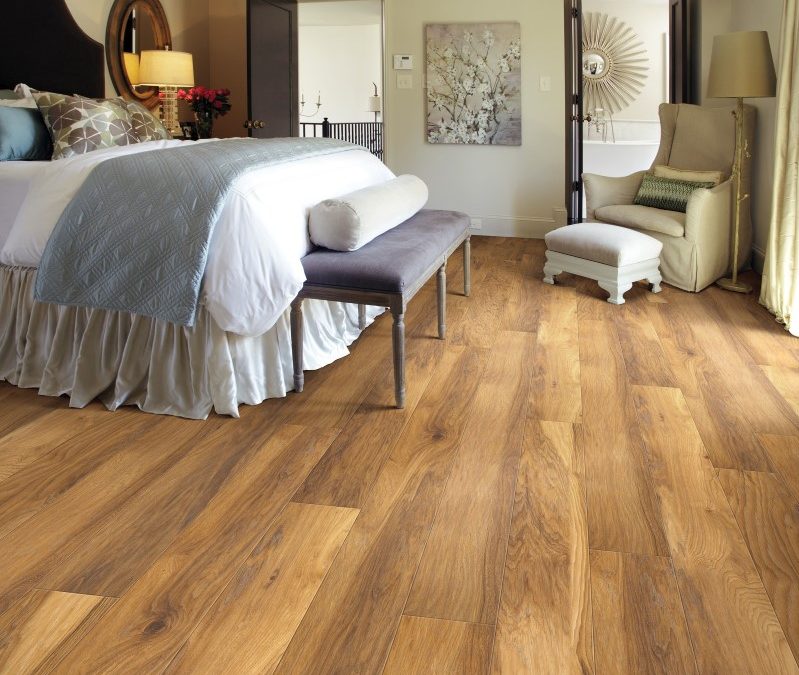 Historic hickory vinyl plank flooring