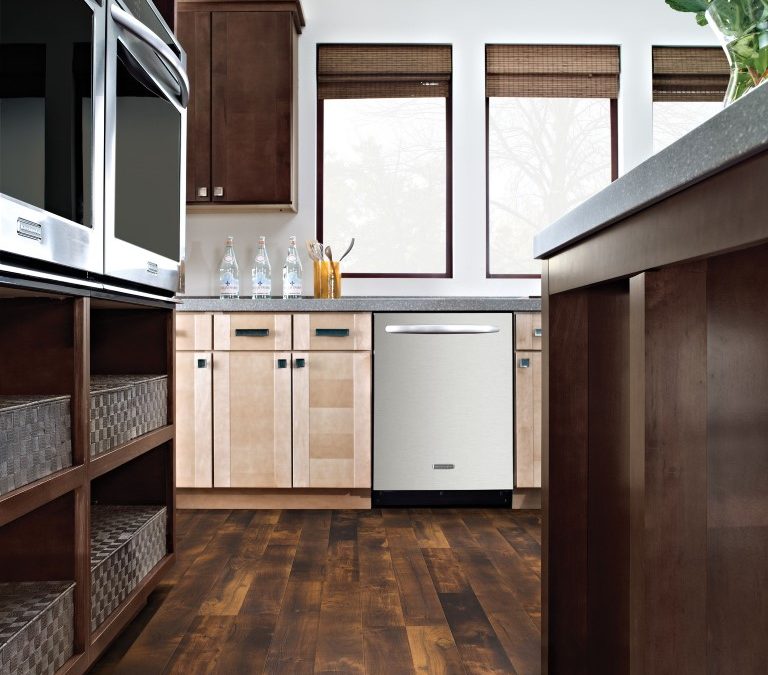 Dark flooring