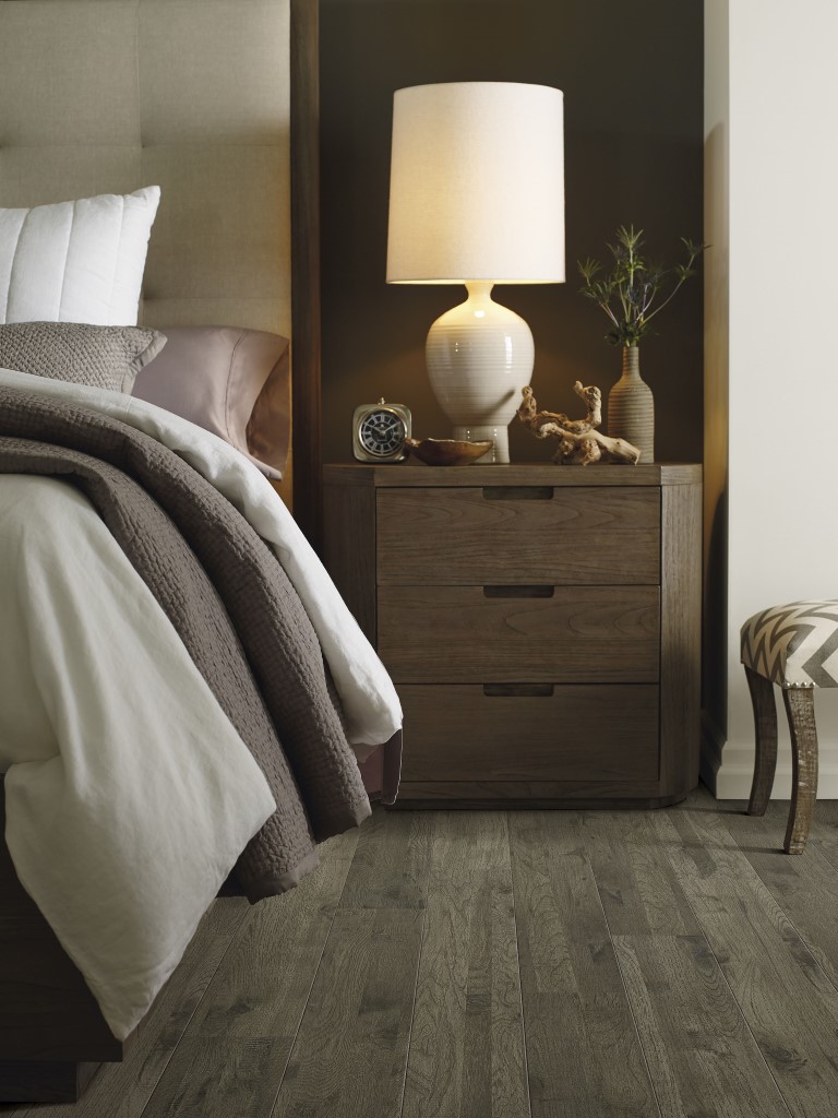 Barrington hickory flooring in bedroom