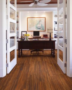 Office with Tahitian Wood Floors