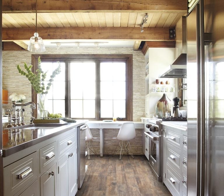 Vintage wood flooring in oak lawn home