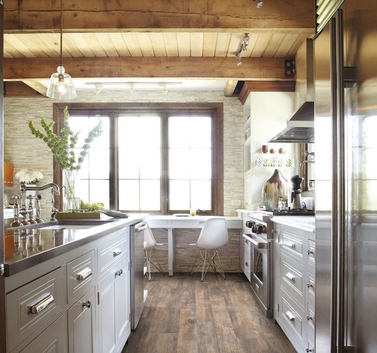 Vintage wood flooring in oak lawn home